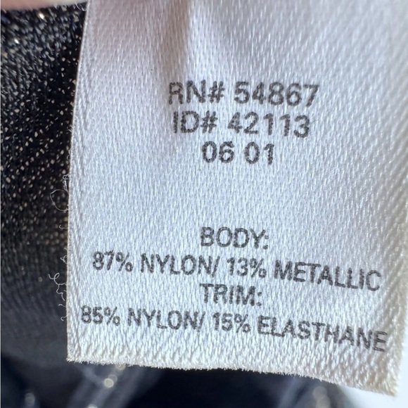 Vintage Victorias Secret Sparkly Glitter Black Gold Bratz Mini Slip Dress size M - Picture 7 of 7